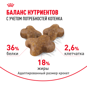 ветеринарная клиника, доктор фламинго темерник, ростов на дону , лелюшенко 13/1, Корм ROYAL CANIN  сухой для котят в возрасте до 12 мес.