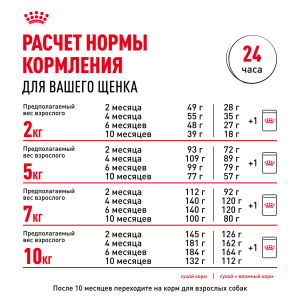 ветеринарная клиника, доктор фламинго темерник, ростов на дону , лелюшенко 13/1, Корм ROYAL CANIN сухой для щенков с 2 до 10 месяцев